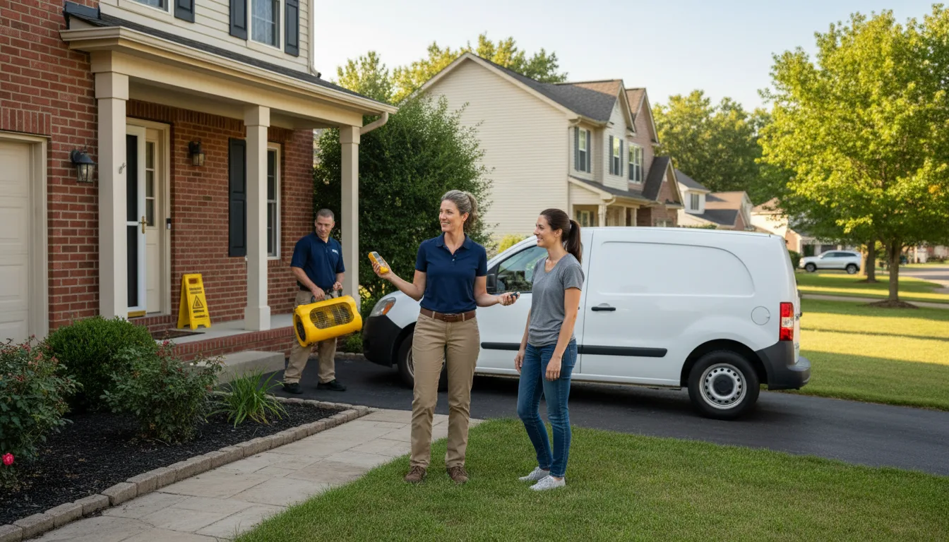 Residential water damage restoration in Baker, MT